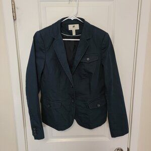 Banana Republic Women's Blazer Casual Jacket, Navy Blue, Button Pockets, Size 12